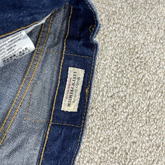 Levis Men 501 93 Straight Big E Size 34 x 32" Actual 34 x 30" Blue Jeans S18 - Picture 5 of 13